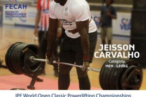 Cabo Verde vai estar presente no Campeonato Mundial de Powerlifting