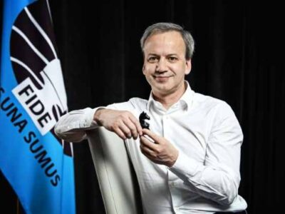 O presidente da Federação Internacional de Xadrez, vai estar presente no encerramento do CNIA 2023