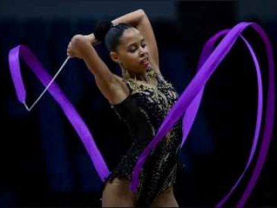 A Ginasta Cabo-Verdiana no Campeonato do Mundo de Ginástica Rítmica no Brasil