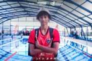 O jovem nadador da ilha do Fogo Endy Gonçalves a caminho da Argélia
